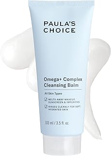 Paula's Choice Omega Complex Cleansing Balm, Double Cleanse Face Wash & Daily Makeup Remover, Suitable for Dry & Sensitive Skin, Mineral Oil-Free, Paraben-Free & Fragrance-Free, 3.5 Fl Oz