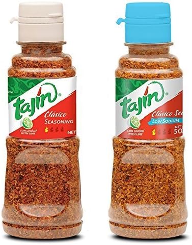 Tajin Seasoning Regular and Low Sodium Bundle (5 oz each) by Tajin