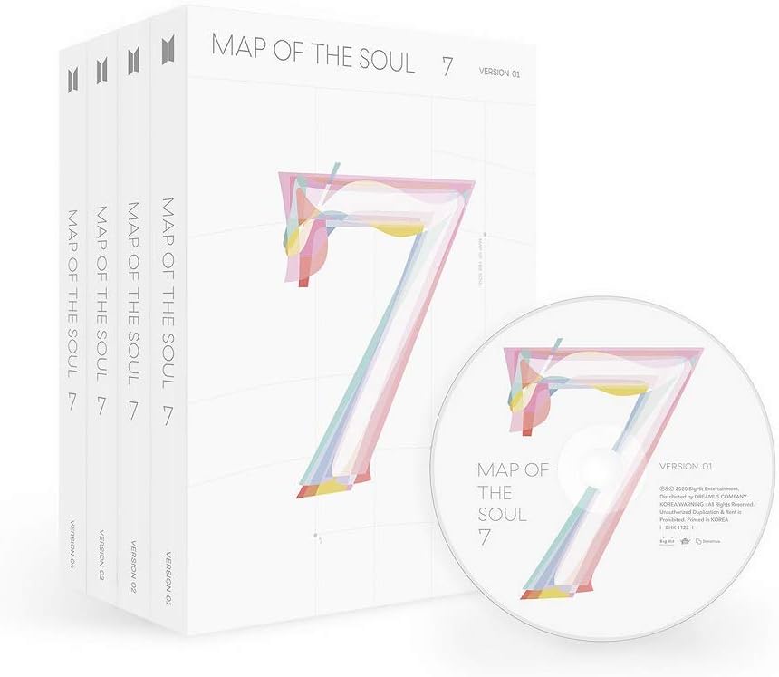 BTS Bangtan Boys - MAP of The Soul : 7 Album+Folded Poster+Extra Photocards Set (Random ver.)