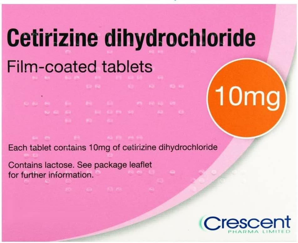 180 x 10mg Cetirizine Dihydrochloride (6 Months Supply) One a Day Hay Fever and Allergy Relief Tablets (6x30 Tablets)