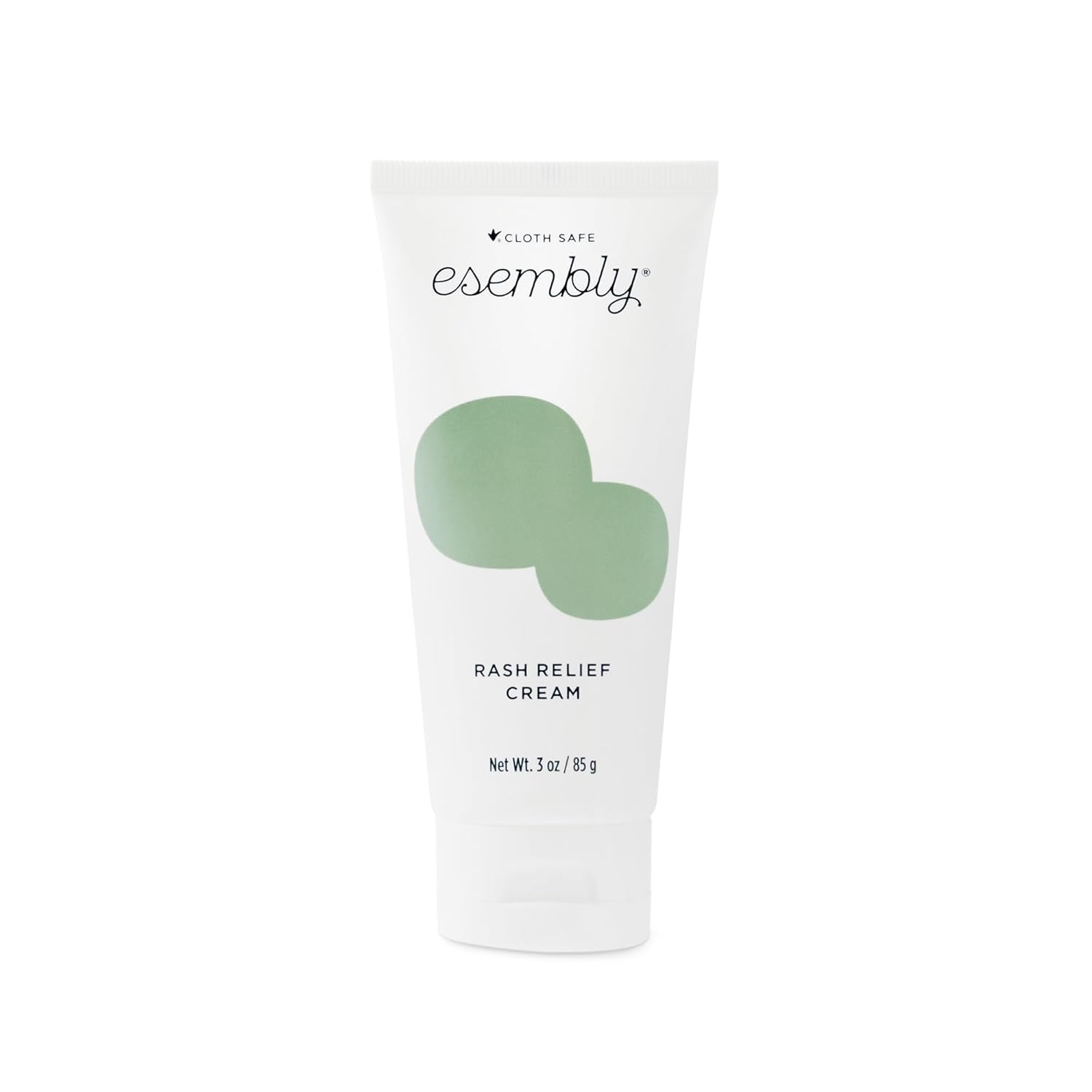 Esembly Rash Relief Cream, Organic and Cloth Friendly Zinc Oxide Barrier Cream, Soothes and Heals Diaper Rash, Natural Aid for Baby Bottom Discomfort, 3oz