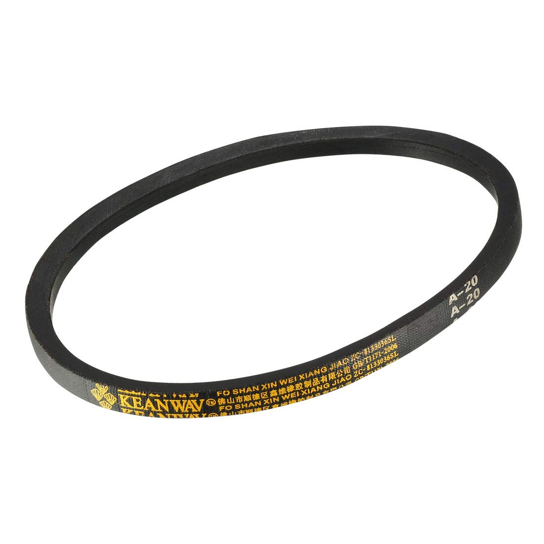 uxcell A20 Drive V-Belts 20" Inner Length 13mm Width 8mm Thick JIS Standard A-Section Rubber Drive Transmission Belt