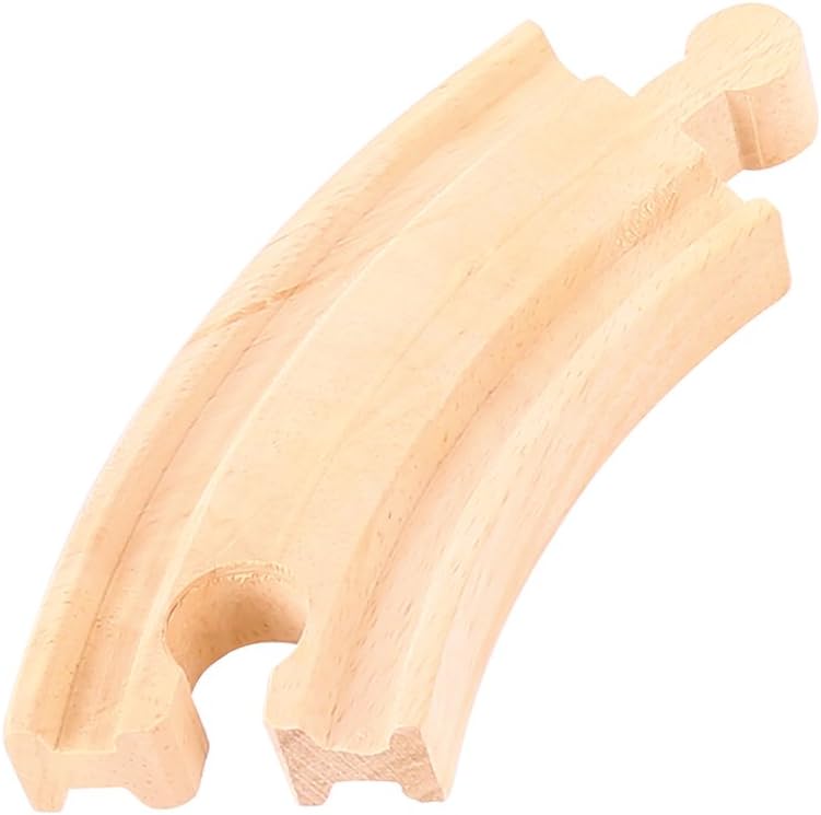 Bigjigs Rail Short Curves (Pack of 4) - Other Major Wooden Rail Brands are Compatible