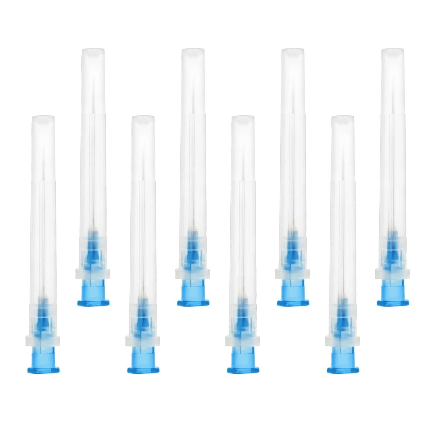 Shudyear 100pcs Dispensing Needle Accessories, Stainless Steel Industrial Needles Individually Packed (23G 32mm/1in)