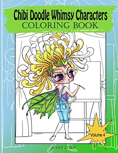 Chibi Doodle Whimsy Characters: coloring book
