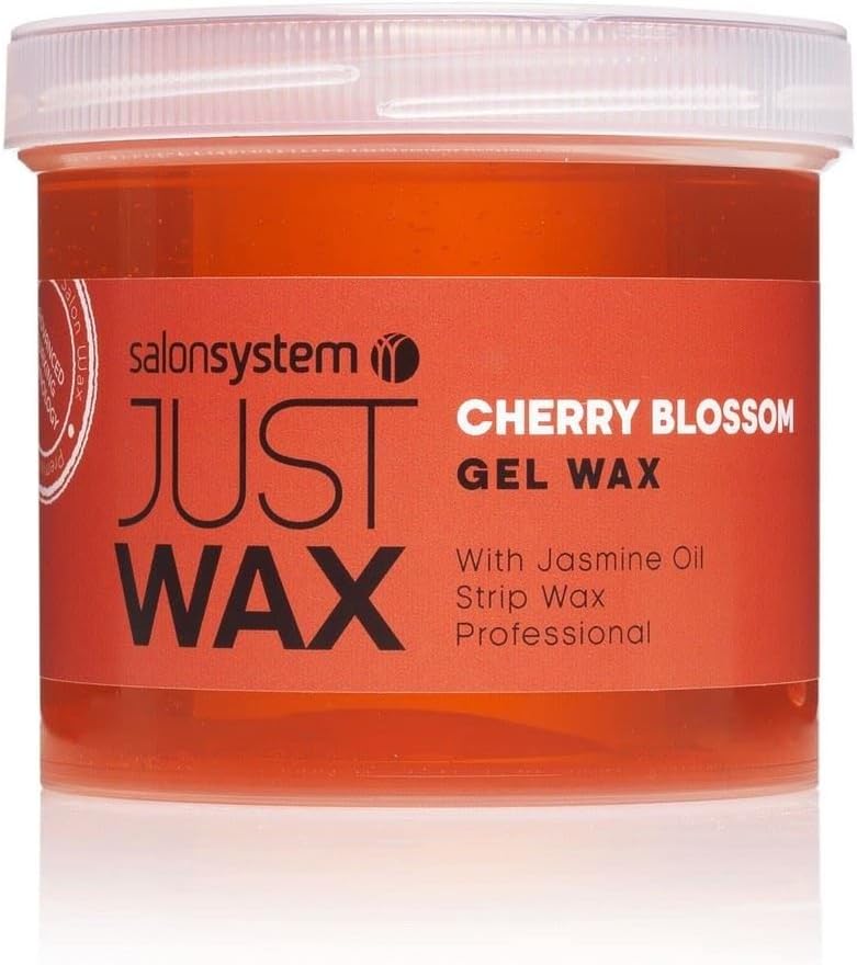 Salon System Just Wax Cherry and Jasmine Gel Wax Spa with A Succulent Aroma of Cherry Blossom 450g