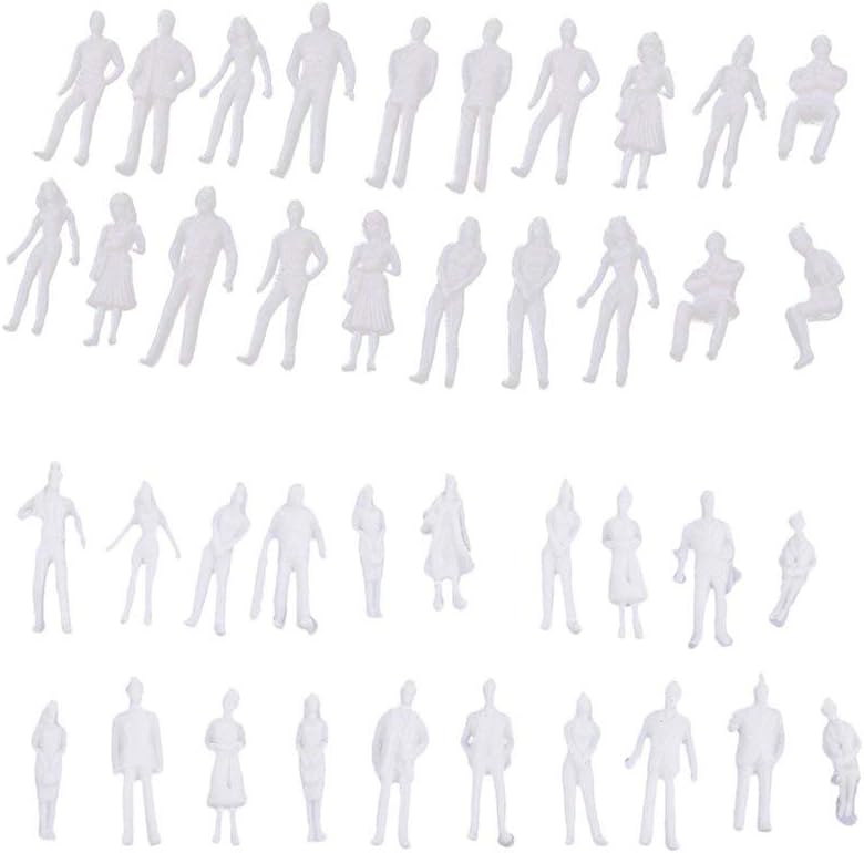 Ogquaton 1:50 1:100 Scale Model Miniature White Figures Architecture Model Human Scale Peoples Durable and Useful