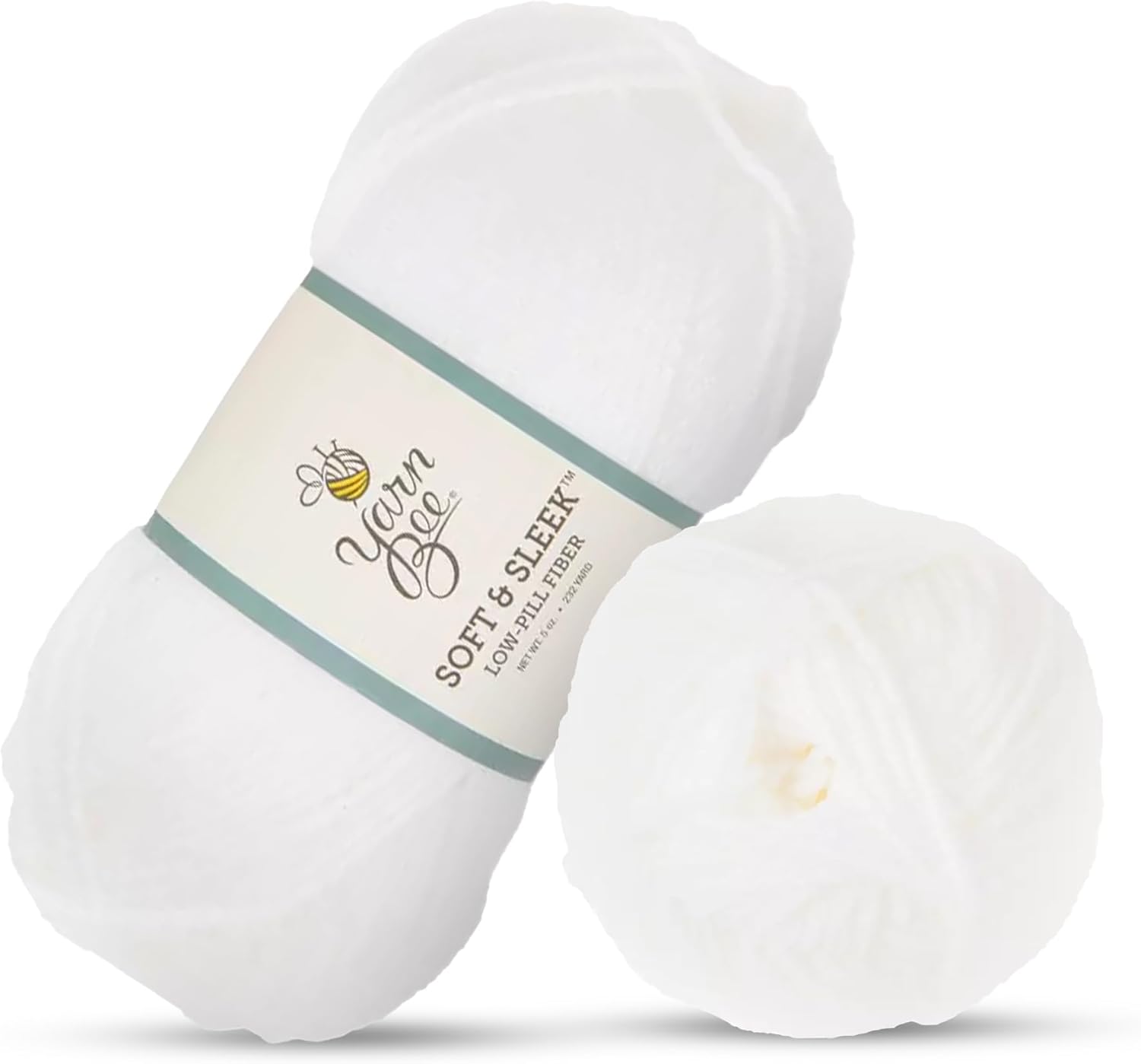 Hobby Lobby White Yarn Bee Soft & Sleek Yarn, 186 Yards