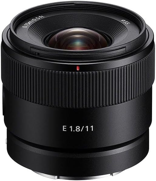 Sony 11mm f/1.8 Ultra-Wide E-Mount Prime Lens for APS-C Mirrorless Cameras – Ideal for Vlogging, Architecture, and Landscape