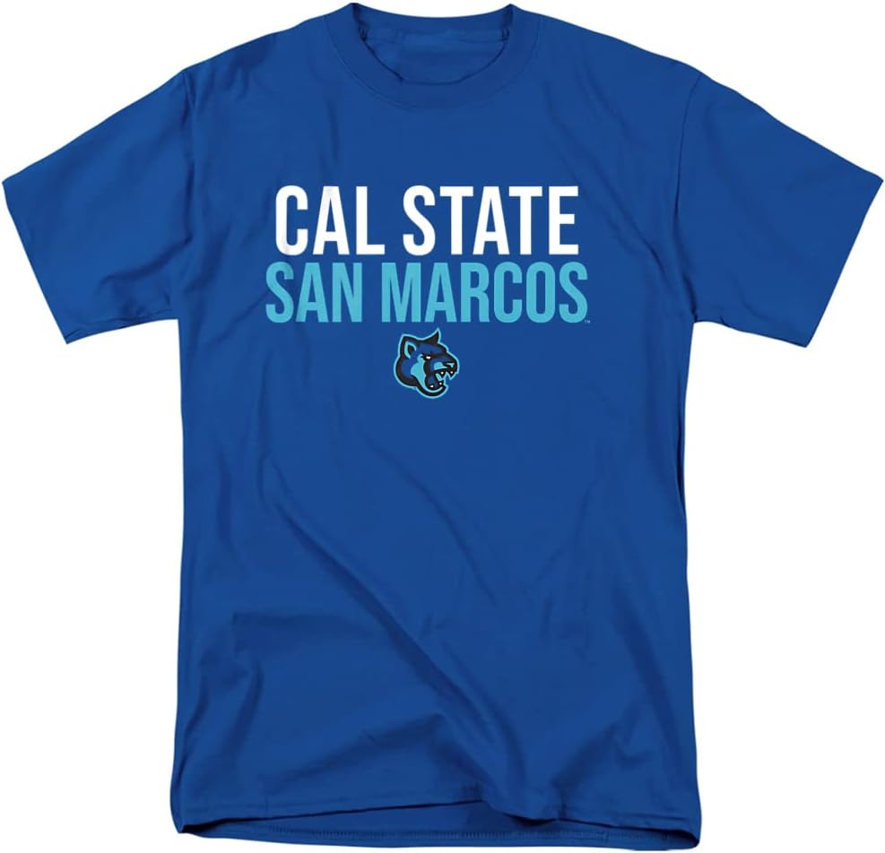 LOGOVISION Official Collegiate Distressed Stacked Short Sleeve Unisex for Men & Women T Shirt Collection 1