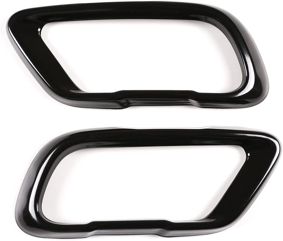 METYOUCAR Stainless Steel Exterior Accessories Exhaust Tailpipe Decoration Frame Cover Trims For X5 G05 X7 G07 2019 2021 M Sport Version Auto Accessories (Black)