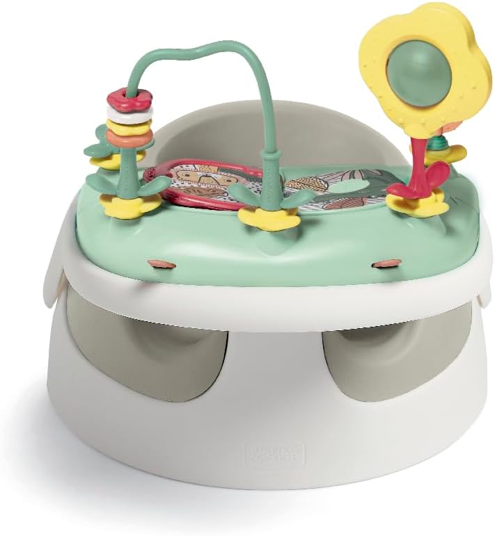 Mamas & Papas Baby Snug Seat and Activity Tray with Adjustable Features, Supportive, Stable and Easy Clean Design in Clay, Suitable from 3 to12 Month Approx