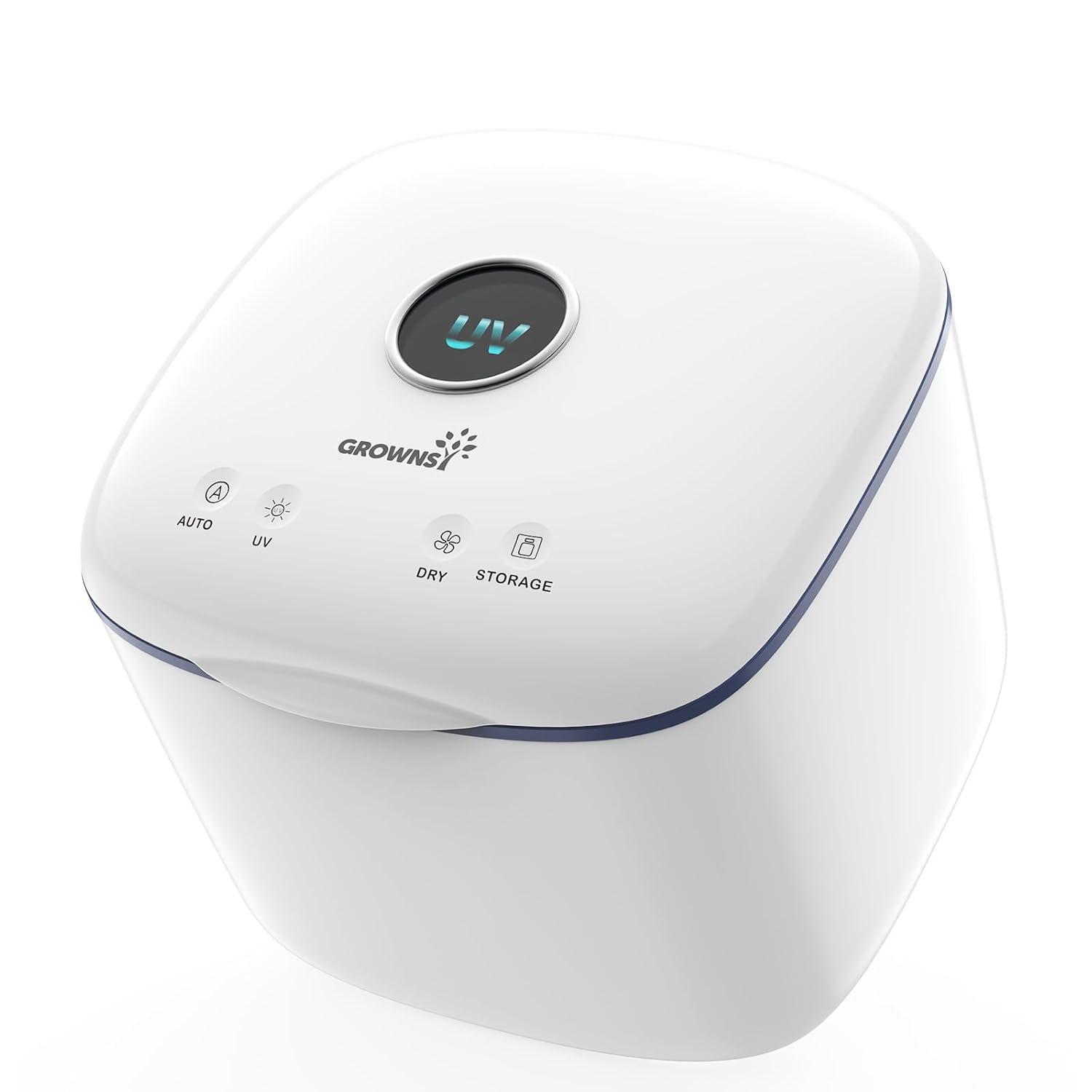 GROWNSY UV Sanitizer and Dryer, 4in1 Cleaner and Sanitizing Machine UV Sanitizer Box Household for Baby Bottles Toys Clothes Baby Stuff, for Family Toothbrush Beauty Tools Phone