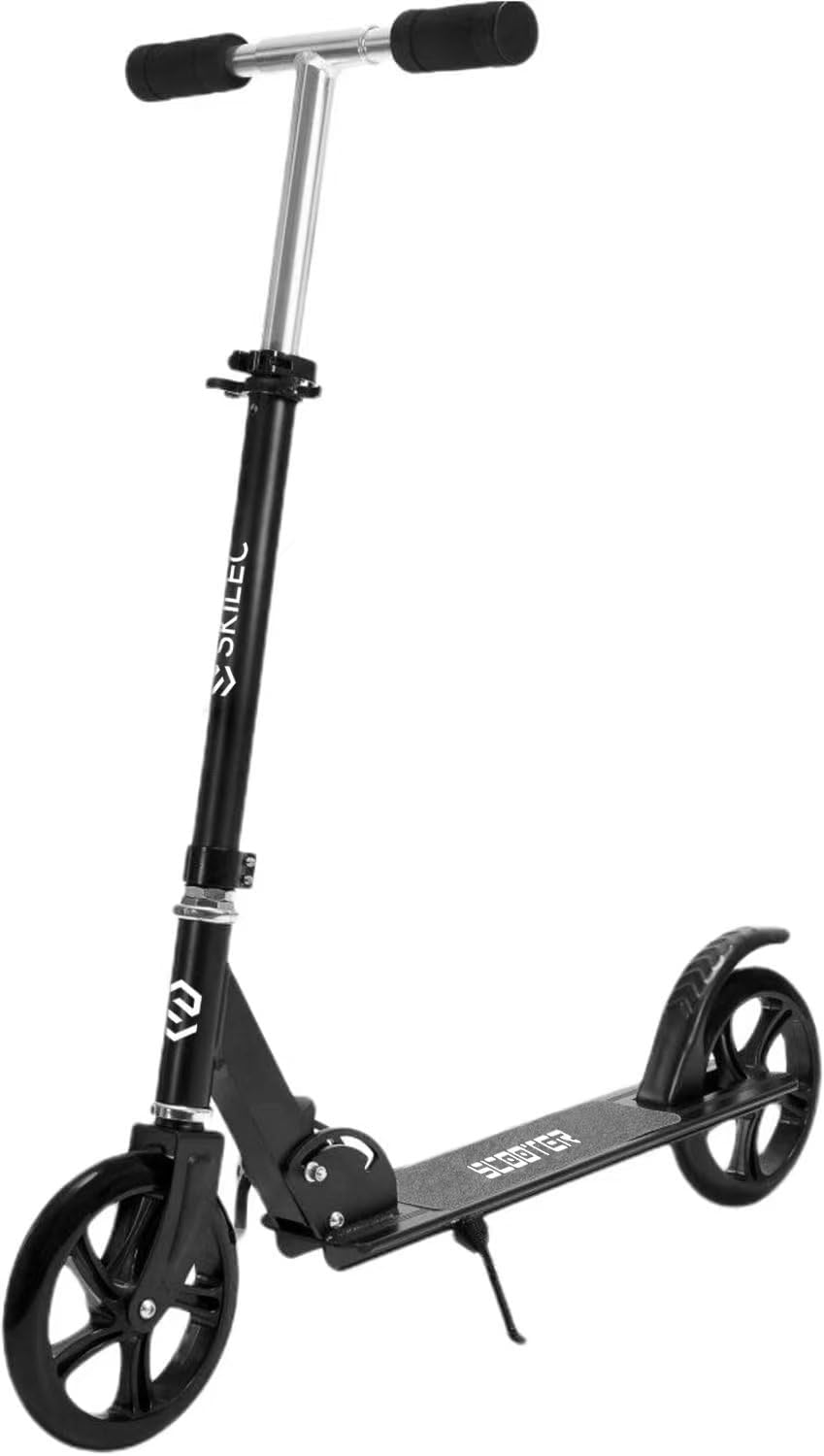 Kick Scooter for Kids, Youth and Adults Ages 6+ - Lightweight, Foldable, Height Adjustable Toddler Scooter 200mm Big Wheels, Max Load 240lbs