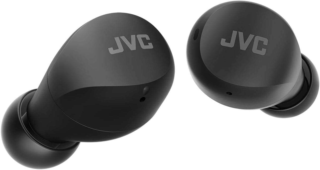 JVC HA-Z66T-B Gumy Mini True Wireless Earbuds, 23 Hours Playback, Bluetooth 5.1, Compact and Lightweight, Water Resistance (IPX4), Black
