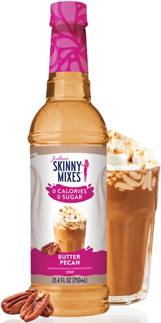 Jordan's Skinny Syrups Butter Pecan Barista Collection | 0 Calories | 0 Sugar | 0 Carbs | 750ml