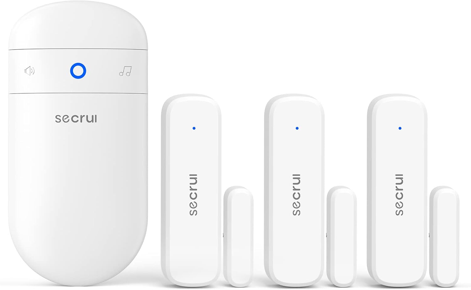 SECRUI Door Chime with Adjustable Volume –Wireless Entry Alert with 52 Chimes – 500ft Rage Door Open Sensor Alarm for Home/Business/Office/Store – Easy Installation – LED Indicators