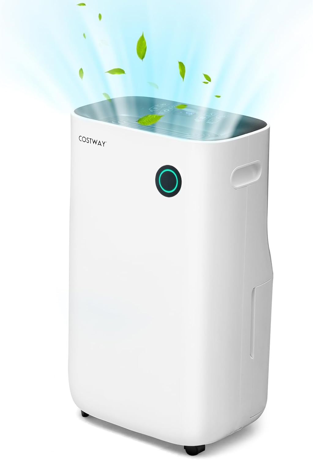 COSTWAY 40L/Day Dehumidifier with 5 Modes, 2 Speed, 3-Color Indicator Light, 6.5L Water Tank, Sleep Mode, Continuous Drainage, Laundry Drying & Auto Defrost Function for Home Damp (40L)