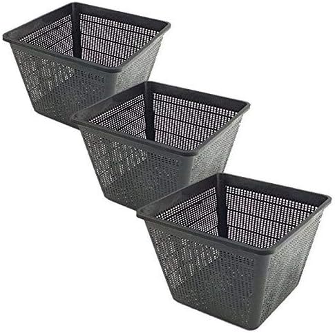 Other Square Baskets Pond Garden Planting Plants - Pack of 3 (Large 28x28x18cm)