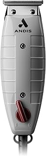 Andis 04780 Professional T-Outliner Beard & Hair Trimmer for Men with Carbon Steel T-Blade, Bump Free Technology – Corded Electric Beard Trimmer, GTO, Grey
