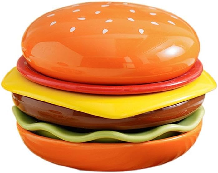6-Layer Salad Bowls Burger Dinner Irregular Dessert Ceramic Plates Cute Tableware Bowl Container Food Rice Gifts