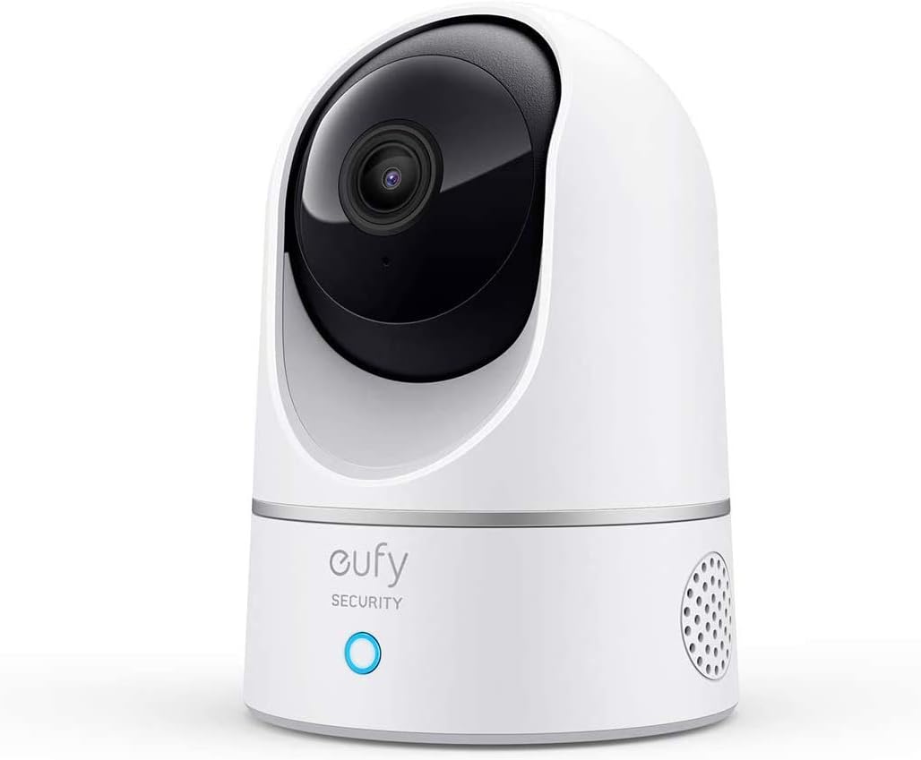 eufy Security Solo IndoorCam E220 (P24) 2K Pan&Tilt Home Security Camera Indoor Wi-Fi Plug-in Cam, Human & Pet AI, Voice Assistant Compatibility, Night Vision, Motion Tracking, Homebase not Compatible