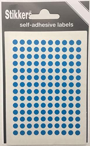 980 Blue 5mm Sticky Coloured Dots Easy Peel Self Adhesive Colour Coding Sticky Dots Round Labels Circle Stickers