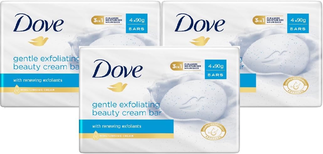 Dove Gentle Exfoliating Beauty Soap Bar 12x90g