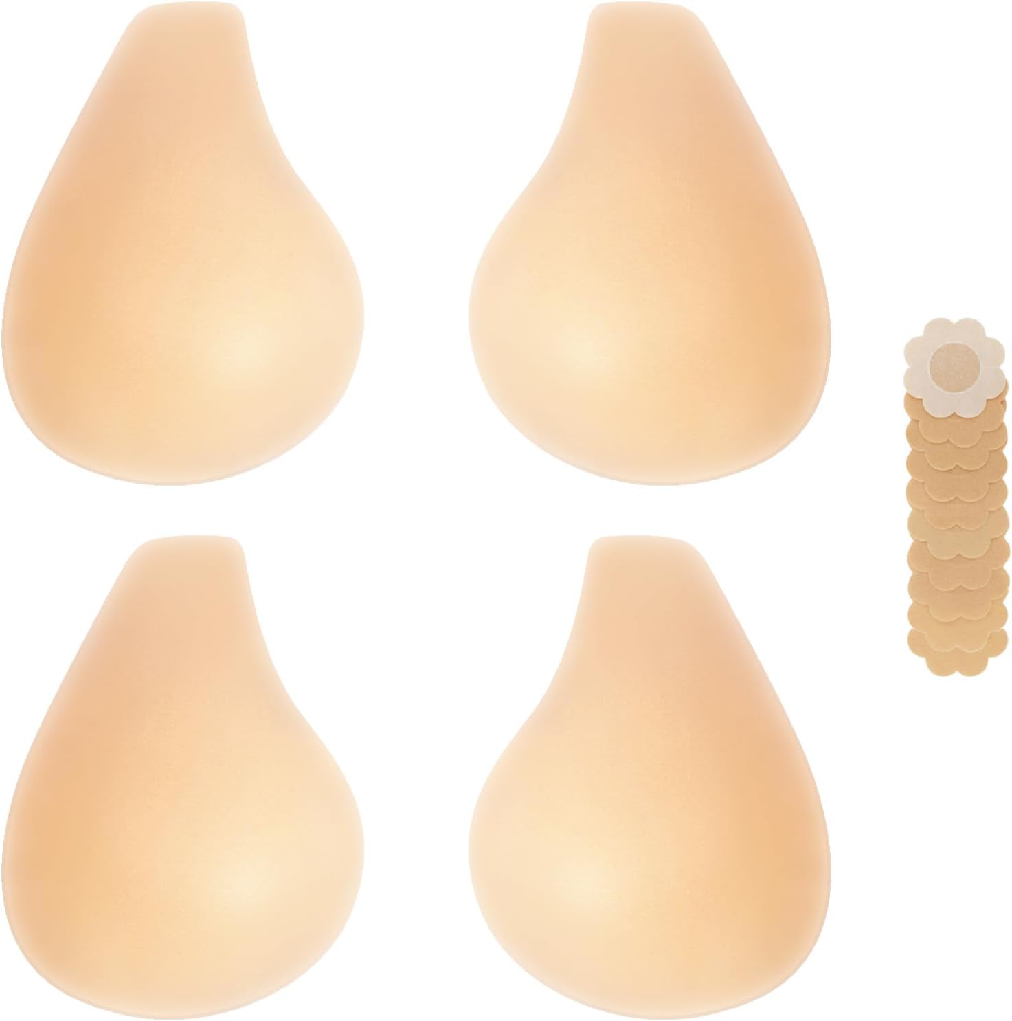 2025 Added Lift Seamless Nipple Covers Ultra-Thin Push up Sticky Pasties Women Adhesive Bras-2 Pairs
