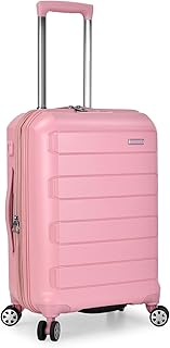 Traveler's Choice Pagosa Indestructible Hardshell Expandable Spinner Luggage, Pink, Carry-on
