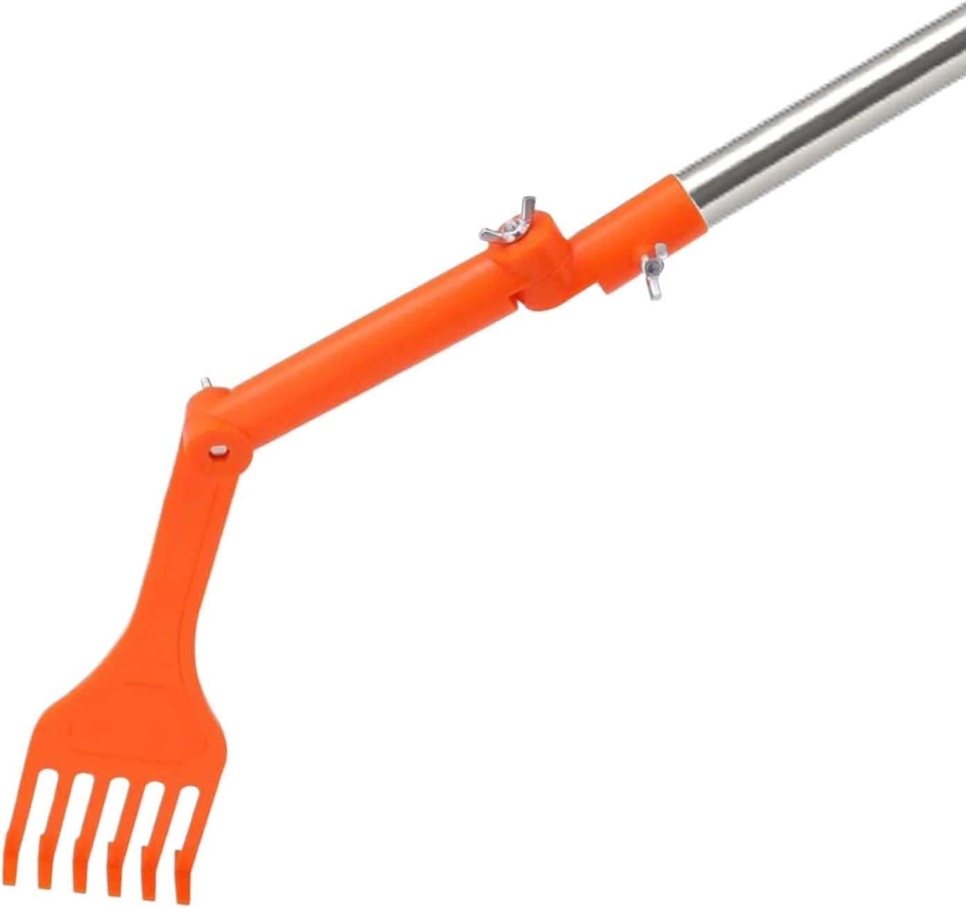 Long Reach Roofing Cleaner: Extendable Brush, Powerful Debris Removal Tool, Efficient Downspout Cleaning Rake | Perfect for Patio, Lawn, Garden, Pas