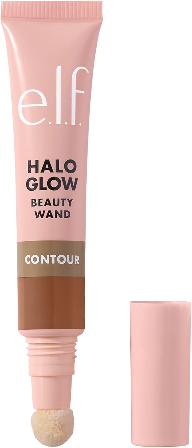 e.l.f. Halo Glow Contour Beauty Wand, Liquid Contour Wand For A Naturally Sculpted Look, Buildable Formula, Vegan & Cruelty-free, Light/Medium