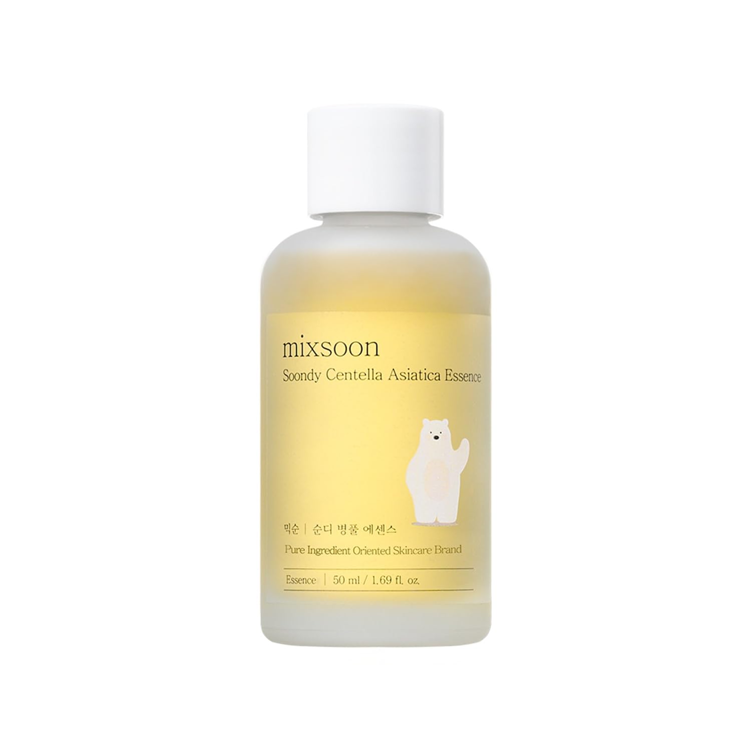 mixsoon Soondy Centella Asiatica Essence-Soothing, Calming and Hydrating for Face, Jeju Island Cica Extracts, Gentle Formula for Balanced, Healthy Skin 50ml / 1.69 fl.oz. Korean Glass Skin Care