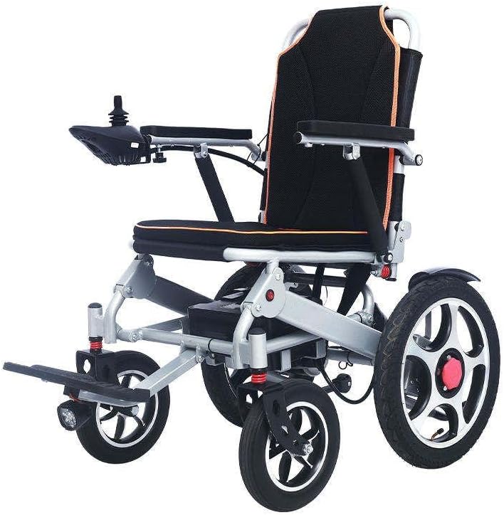 Foldable Electric Wheelchair Folding Power Chair Mobility Chair 20 ah Battery 6 KMPH 250W Motor
