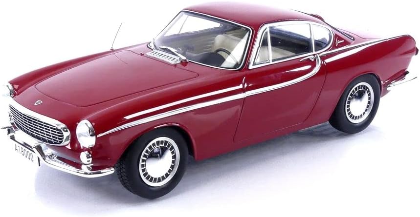 Norev NV188700 1:18 P1800 1961-Red Volvo Collectable Model, Multi