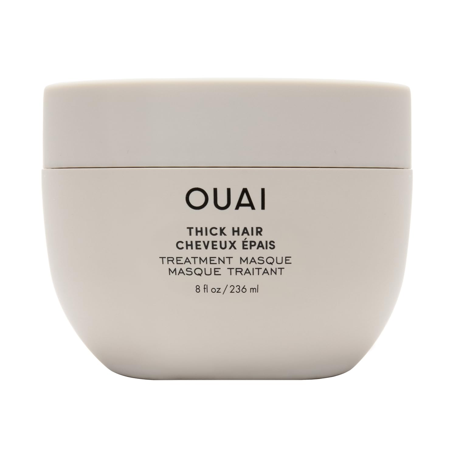 OUAI Thick Hair Mask - Deep Conditioning Hair Mask with Almond Oil, Olive Oil, & Hydrolyzed Keratin to Restore Damaged Strands - Phthalate & Paraben Free (8 fl oz)