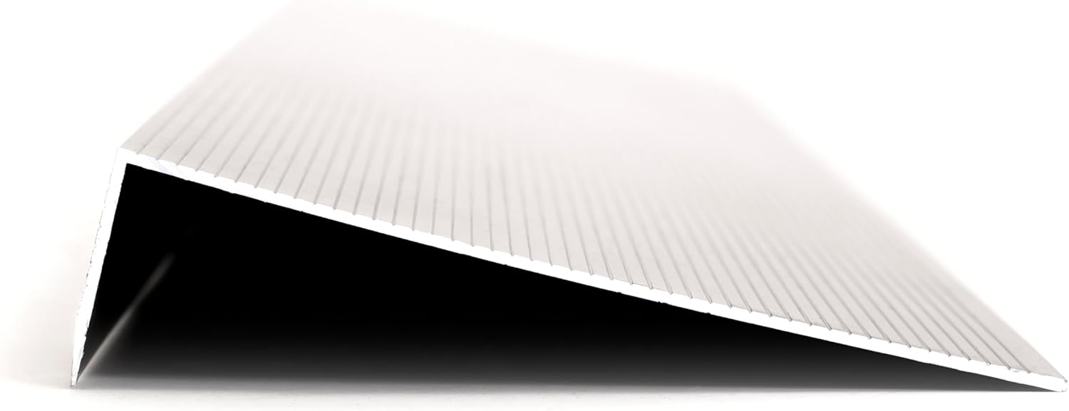 Heavy-Duty Aluminum Flat Threshold with Gap Seal – 6" Wide x 1.5" High – Weather-Resistant, Ideal for Heavy Traffic in Residential & Commercial Entryways (48 inch)