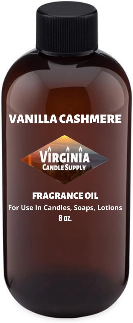 Vanilla Cashmere Type Fragrance Oil (Our Version of The Brand Name) (8 oz Bottle) for Candle Making, Soap Making, Tart Making, Room Sprays, Lotions, Car Fresheners, Slime, Bath Bombs, Warmers