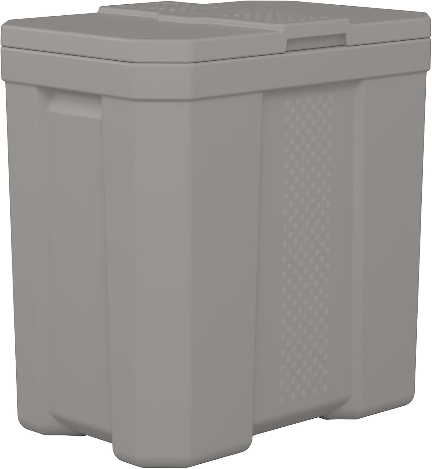 Suncast 28 Gallon Heavy Duty Storage Box, Durable, Multi-Purpose Container for Salt, Sand, Dirt, Ice Melt, and Outdoor Supplies, Made in the USA