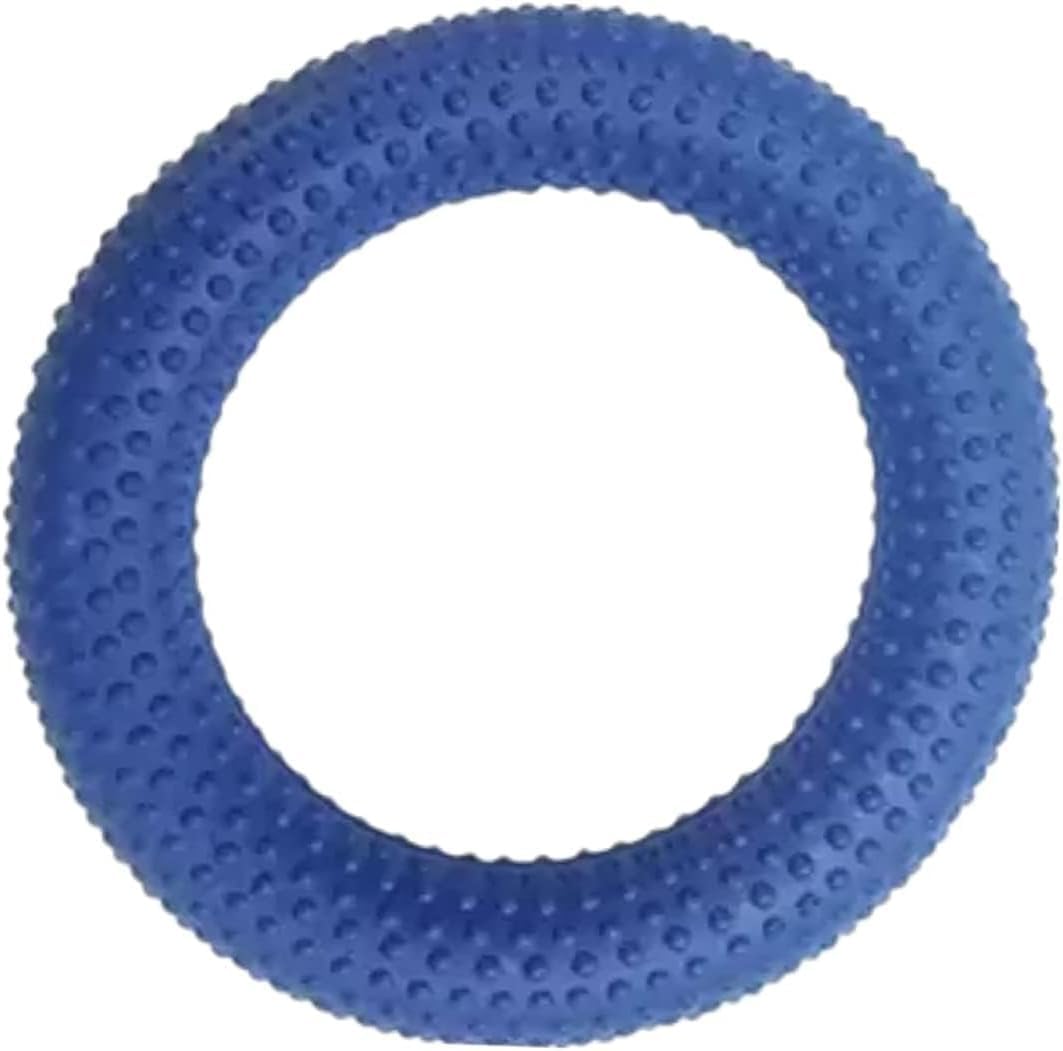 Onekbhalo Rubber Tennikoit Ring *7 Inches* Diameter (Random Colour), Playing Tenniquoit Ring, Tennis Ring, Rubber Frisbee (Dotted 6 inch Blue), Standard