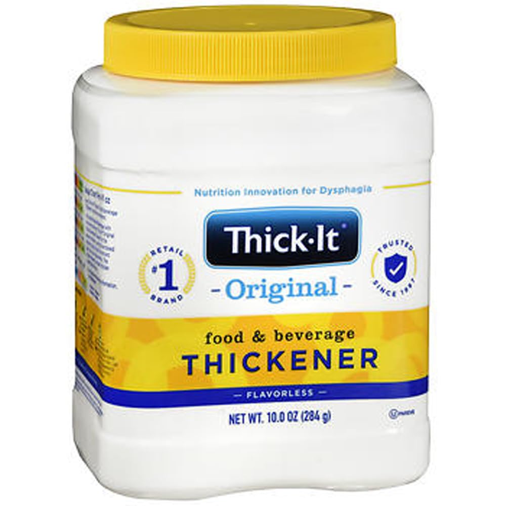 Thick-It Original Food & Beverage Thickener, Flavorless Powder for Dysphagia (IDDSI), Digestible Swallowing Aid, Easy-to-Mix & Instant Dissolve, Used in Hot & Cold Food, 10 oz Canister