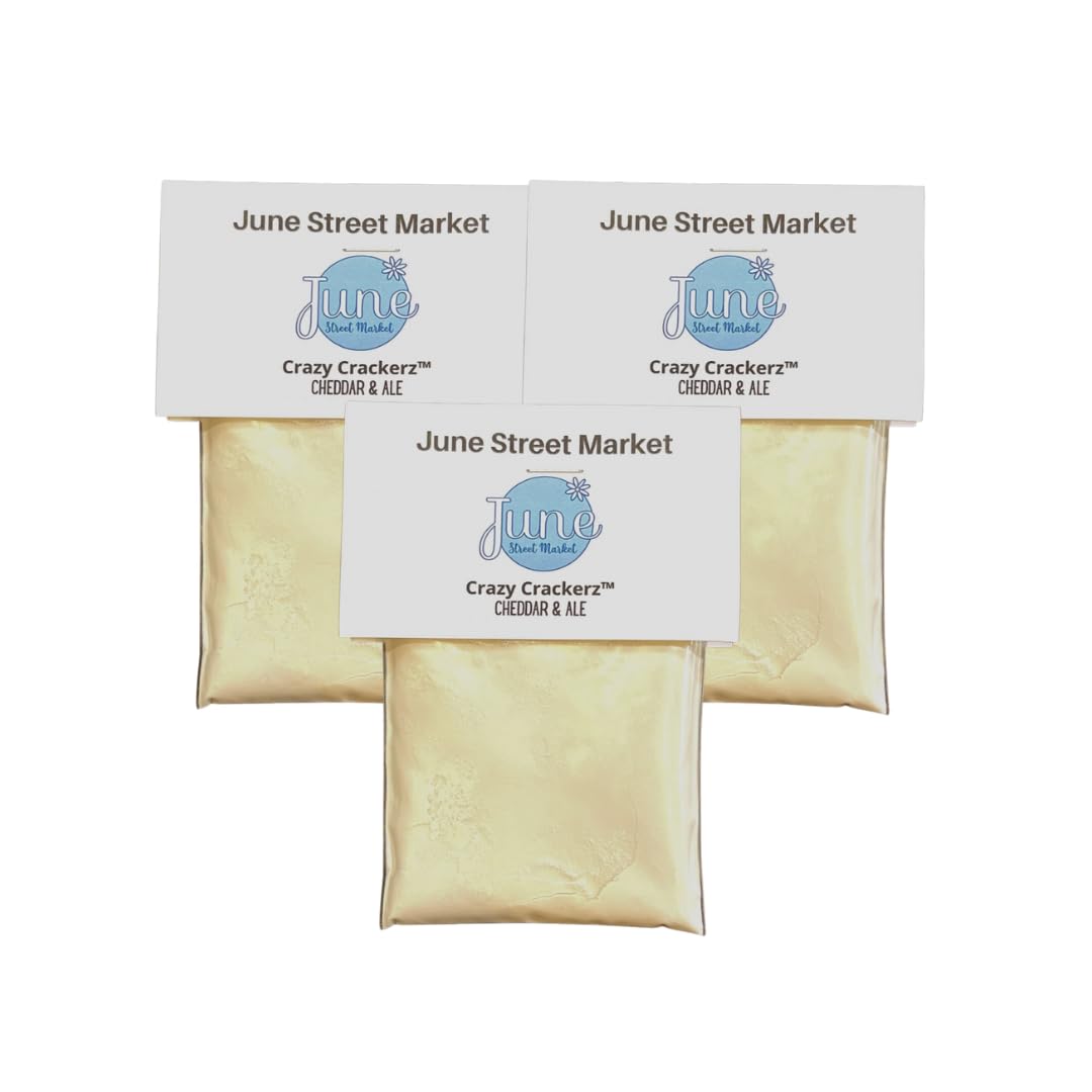 June Street Market Handcrafted Saltine Cracker Seasoning Mix (Cheddar & Ale 3 Pack)