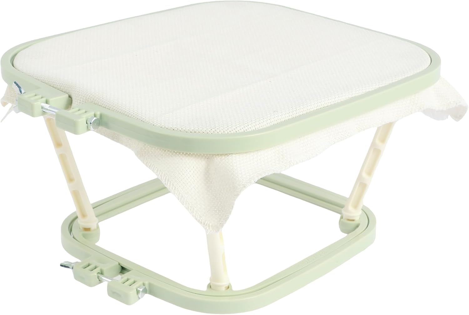 Adjustable Embroidery Frame Lap Stand Cross Stitch Hoop Tool 2 Layer Needlework Lap Stand, Cross Stitch Accessories Easy Installation (Single)