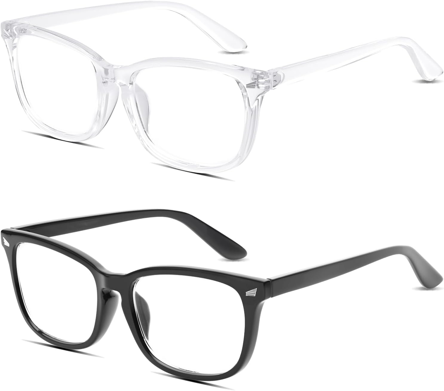 COOLOO Blue Light Blocking Glasses, Gaming Computer Glasses Anti Glare Headache Eyes Strain Glasses with Blue Light Filter, Super Light Weight Fashion