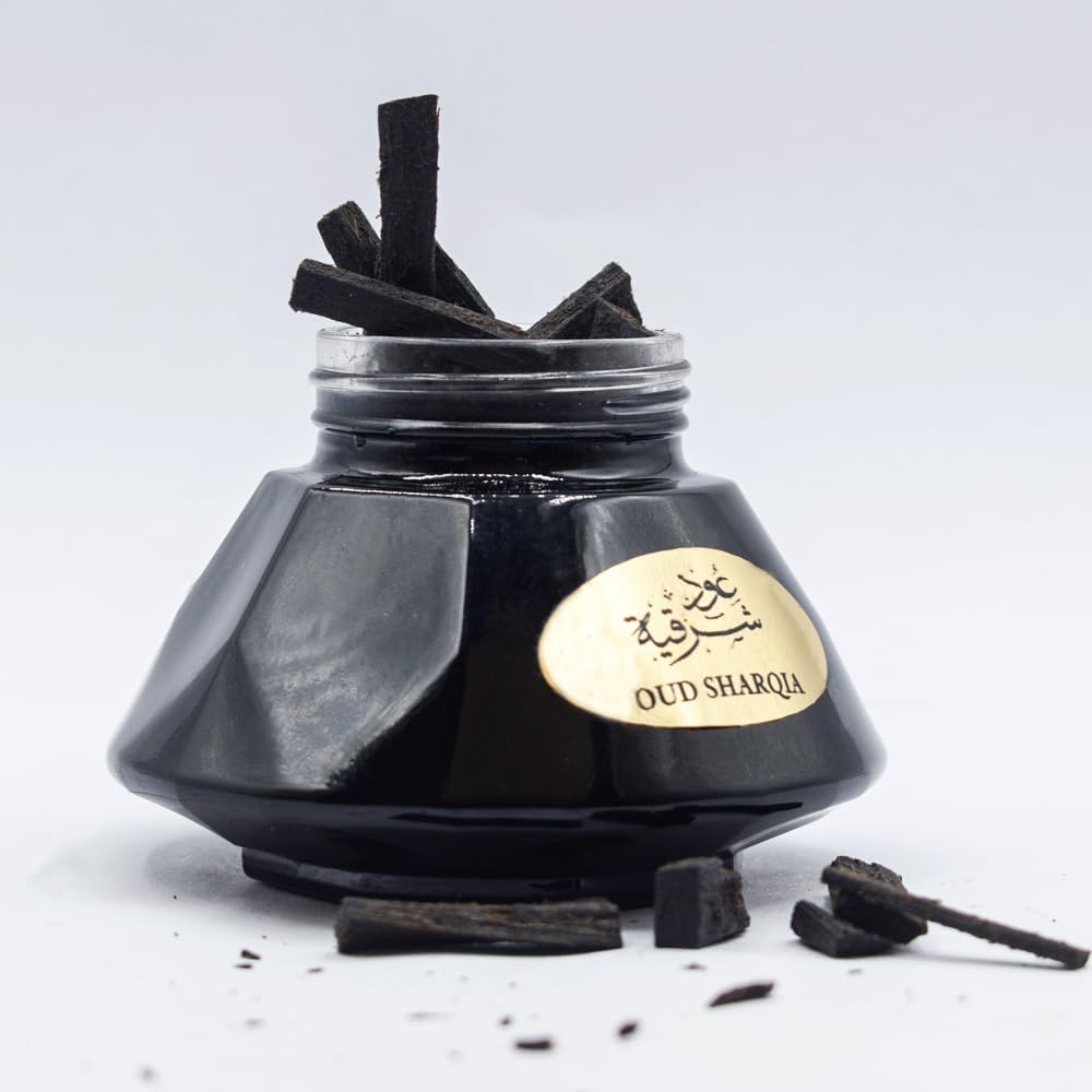 ARABIYAT Bakhoor Oud Sharqia - Oud Wood Chips | Arabian Oud Muattar use on Charcoal & Electric Burner | Woody and Musky Incense |عود بخور Luxurious Aroma for Your Home, Meditation and Relaxation - 25g