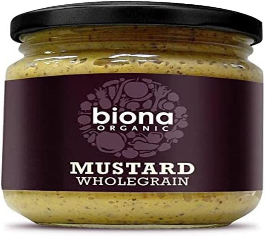 BIONA Organic Wholegrain Mustard 200g (PACK OF 1)