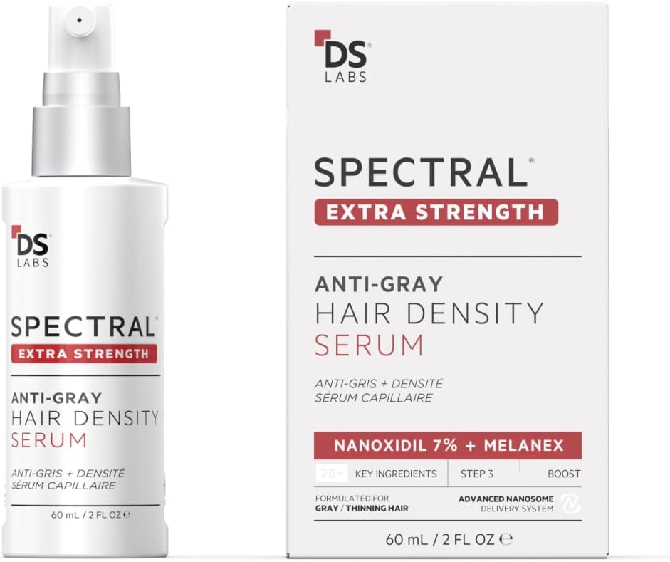 Spectral.DNC-S Anti-Gray, Extra Strength Leave In Serum to Support Hair Growth for Men and Women by DS Laboratories - Color Restorer, Hair Loss and Thinning Hair Serum for Fuller Hair, 2 Fl Oz (60mL)