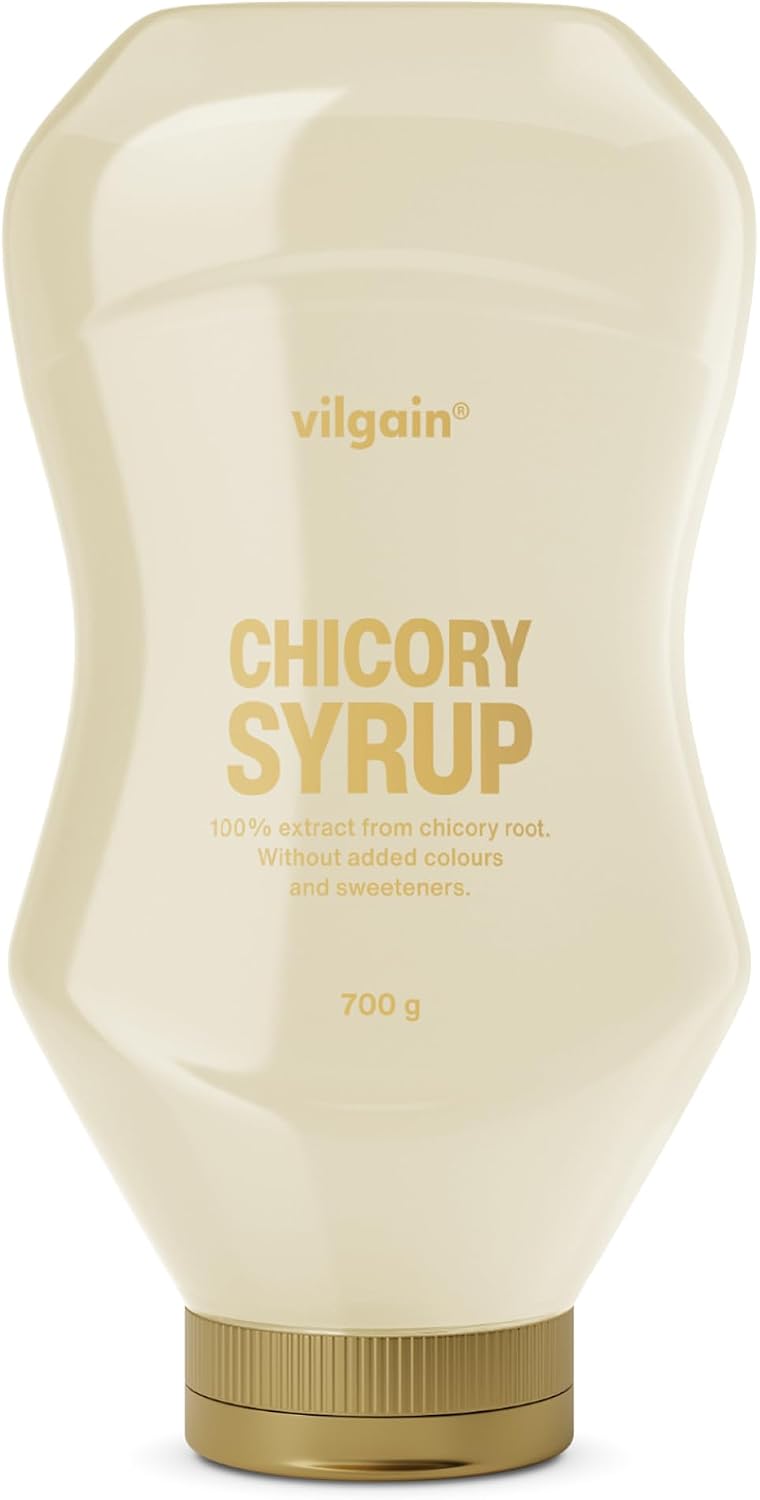 Vilgain Chicory Syrup (700 g) Fiber‑Rich – Natural Sugar Substitute with No Added Sugar, Low‑Calorie Syrup from Chicory Root, Vegan Honey Substitute with Inulin