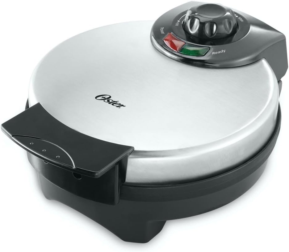 Oster Belgian Waffle Maker, Non-Stick Waffle Iron for Thick, Fluffy Waffles, Easy to Clean