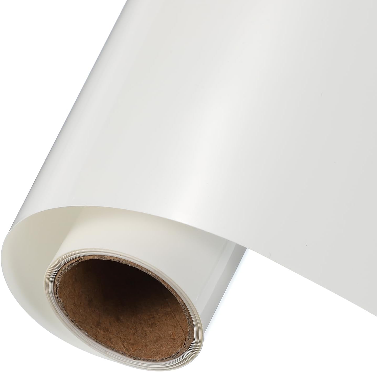 sourcing map Matte White Heat Transfer Vinyl, 10 Inch x 5ft Iron-on Vinyl Roll for Decal Cutting, Signs, Scrapbooking, DIY Craft, Home Decoration